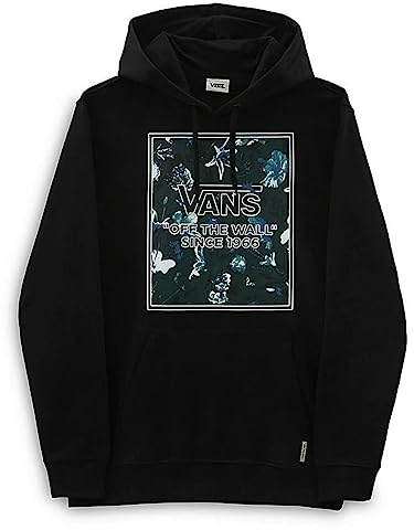 Vans Men's Night Garden Box PO Hooded Sweatshirt, Black, S