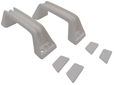 CR-MOESANCO® Set 2 maniglie per roulotte o rimorchio bianco ZADI (bianco)