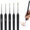 TIESOME Feine Pinsel Set, 5 Stück Detail Pinsel für Miniaturmalerei, Acryl, Aquarell, Modellbau, Malen Nach Zahlen, Künstlerpinsel - Dünne, Kleine Paint Brush