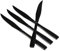 Bringer Set of 8 Serrated Steak Knife, Stainless Steel Kitchen Dinner Knife for Steak, Black