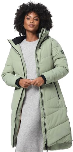 MARIKOO Damen Winterjacke Stepp Winter Jacke gesteppter Wintermantel warm lang Mantel B949