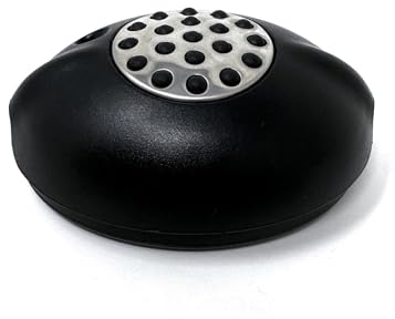 RELCO Tretdimmer Dimmschalter CROSS F 40-300 Watt 240V Fußtretschalter Fußtretzwischenschalter Zwischenschalter schwarz oval