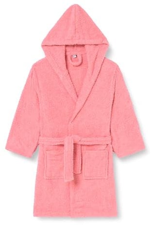 Playshoes Unisex Kinder Frottee-Bademantel Morgenmantel, Koralle, 170/176