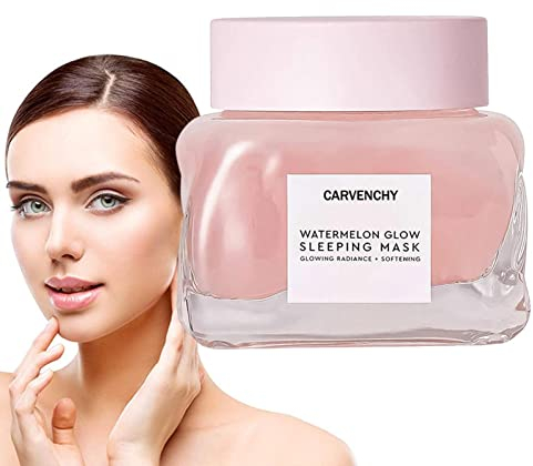 Ceolup Feuchtigkeitscreme Wassermelonen-Maske, Watermelon Glow Toner, Glow Feuchtigkeitscreme Für Das Gesicht, Watermelon Glow Hyaluronsäure Wassermelonenextrakte Hautpflege 1,69 Fl.oz