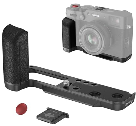 SMALLRIG X100VI Handgriff L-Shape Grip L-förmiger Griff für FUJIFILM X100VI und X100V Kameras, integrierte Schnellwechselplatte für Arca, Leichter Silikon-Seitengriff, mit Auslöser - 4556B
