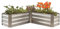 Spetebo Jardinera de esquina de metal – 120 x 45 cm – Jardín – Jardín – Flores Vegetales Hierbas Alta Jardinera Jardín