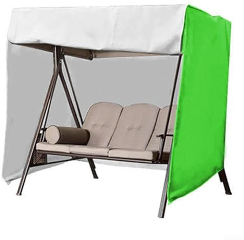 Zoegneer Reißfeste Abdeckung, wasserdicht, Überdachung, Gartendeck, Terrasse, Hängesessel, Abdeckung für Draußen, 3-Sitzer-Schaukelstühle (grün)