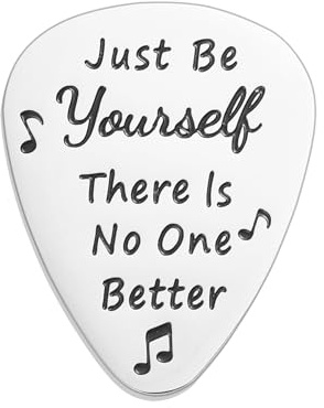 Gitarrenplektren mit Taylor-Zitat, inspirierende Geschenke für Musikliebhaber, Fans, Mädchen und Jungen, Edelstahl-Gitarrenplektren