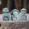 Lifexquisiter Japanische Jizo-Buddha-Statue, Feng Shui betender Mönch, Buddha-Figuren für den Innen- und Außenbereich, Aquarium, Garten, Aquarium, Heimdekoration, Teezubehör (Buddha-1), 3 Stück