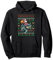 Santa Riding Wels Weihnachtspullover Angeln Fischer Pullover Hoodie
