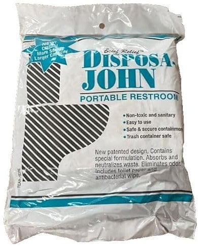 10 Pack Solid Brief Waste Relief Bag with Wet Wipe & Toilet Paper - No Leaks - Neutralizes Odor (Construction Work, Outdoor. Camping) for EX British and USA Military Disposa John. NSN 4510-01-379-1341