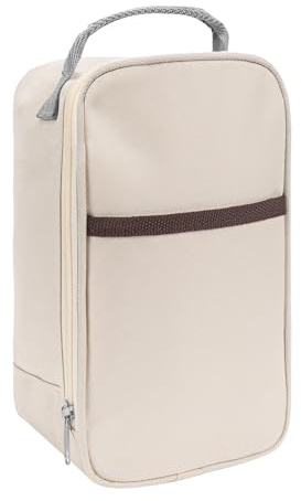 Linkidea Isoliertasche für Lebensmittelbehälter, Tragetasche mit Tasche, tragbare Glas-Tasche für Büro, Arbeit, Outdoor, Picknick, kompatibel mit Lazycozy, Thermoskanne, Bidakid (Beige)