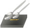 CREATIVECHEF Set di 2 spoon in acciaio inox da 9 pollici, set professionale Chef Spoon Kitchen Cutlery per Home Kitchen Restaurant Stirring, Scooping and Mixing, (Silvery)