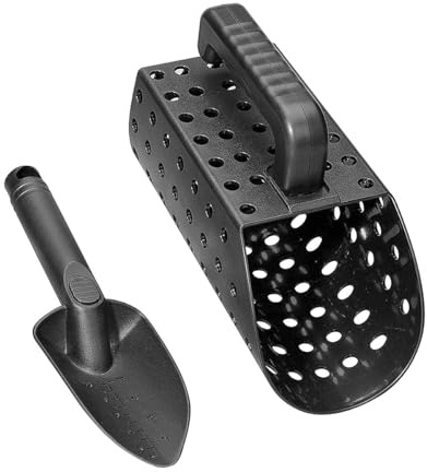 VOANZO Juego de Pala para Arena con Herramientas manuales, Pala para Arena y Pala para detección de Metales y búsqueda de Tesoros Pala para Arena Profesional con Pala Juego de Palas para Arena