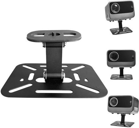 bechoanigel Supporto Proiettore, Multifunzionale Supporto per Proiettore, 1/4 Base Telescopica Porta Proiettore Disponibile per Montaggio a Parete,Su Tavolo o a Soffitto
