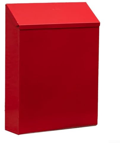 Iron Letter Box For Walls Stylish Look Combined With A Reliable Secured Lock System (Red)