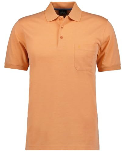 RAGMAN Herren Softknit-Polo mit Brusttasche, Kurzarm Apricot-527, XL
