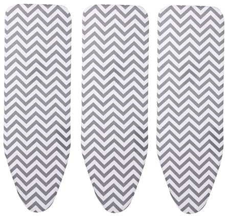 Ohewiiuk 3pcs 140x50cm Reusable Flat Heat Cotton Ironing Board Cover Felt Pad Large Replace