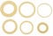 LT Easiyl 6pcs Saw Blade Bushing Brass Adapter Ring 25.4x20mm 25.4x16mm 22x20mm 22x16mm 20x16mm 16x10mm Saw Blades Brass Bushing Washer