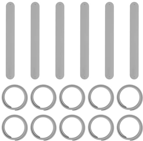 PATIKIL Lot de 16 bracelets Slap en silicone - 21,6 x 2,5 cm - Bracelet souple - Pour fêtes, cadeaux de salle de classe, anniversaire, travaux manuels, gris