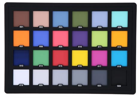 Wanjorlay Carte de Test de Couleur pour la Photographie, Palette de Couleur pour L'Équilibrage des Couleurs dans la Photographie, Planche de Palette de Couleur.