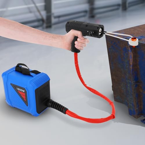 LENDISIY Induktionsheizgerät 1800 W, 800 °C, 4 Heizspulen für Kfz