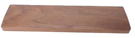 Focket Wrist Rest, Ergonomic Walnut Wood Keyboard Palm Rest Non Slip Base with 6 Anti Slip Pads for 60 Percent Keyboard Programmers Text Workers