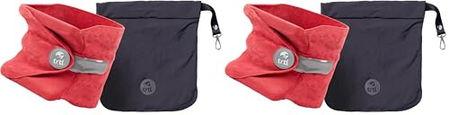 trtl Travel Pillow - Airplane Pillow for Neck and Shoulder Support - Soft, Lightweight, Machine-Washable Travel Pillows for Airplanes - Coral (Pack of 2)