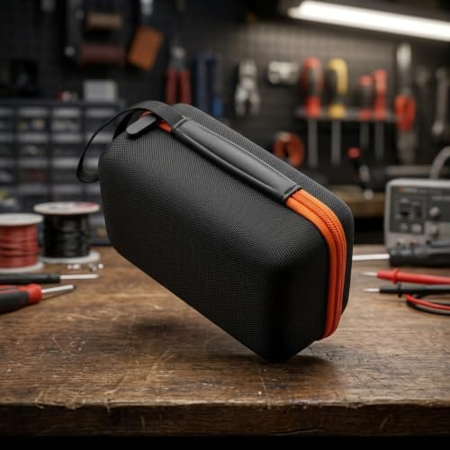 MuchLuckystar Custodia per multimetro, custodia protettiva rigida in EVA per Klein MM325 Fluke-117, voltmetro digitale, tester e organizer per attrezzi