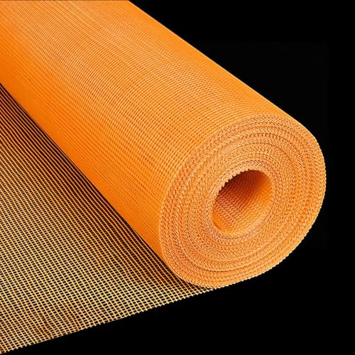 Treillis pour enduits et plâtrage, Rouleau de maille auto-adhésif en fibre verre orange 50-200 m par 0,3-0,5 cm(200mx0.4cm)