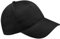 Beechfield Unisex Ultimate 5 Panel Cap Baseballkappe, Schwarz, Einheitsgröße
