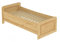 Erst-Holz Seniorenbett extra hoch 100x200 Einzelbett Holzbett Massivholz Kiefer Bett mit Rollrost 60.42-10