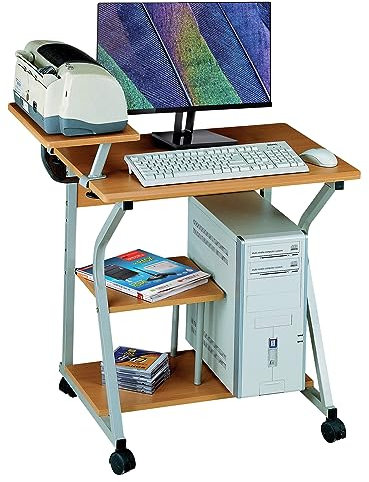Techly 305700 Scrivania per Computer Compact Faggio