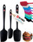 DI ORO® - Lot de spatules en silicone - Cuillère et spatules maryses silicones résistantes à 315 ºC - Design sans coutures - Silicone professionnel antiadhésif avec âme en acier inoxydable