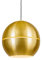 Qazqa - Retro Retro Hängelampe I Pendellampe I Pendelleuchte Gold I Messing 40 cm - Slice I Wohnzimmer I Schlafzimmer - Aluminium Rund I Kugel I Kugelförmig - LED geeignet E27