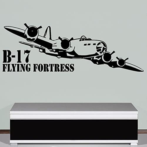 B-17 Flying Fortress Bomber USAF United States Army Air Wandtattoo 41x120cm A609