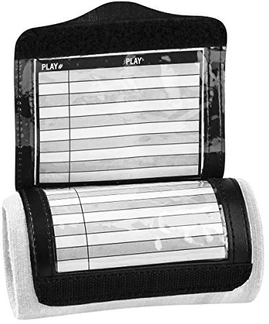 Champro Triple Card Wristband Playbook White Adult