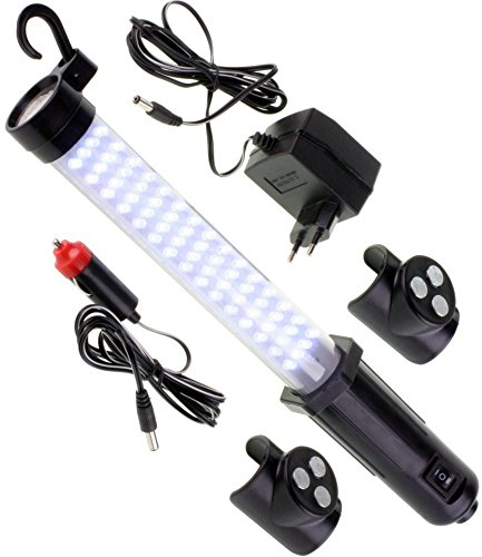 XCell Hochleistungs LED Arbeitsleuchte – Kabellos inkl. Akku | Magnetische Halterung | Öl- & Spritzwassergeschützt | Werkstattlampe mit Front- & Seitenbeleuchtung | Inklusive Netzteil & KFZ-Ladegerät