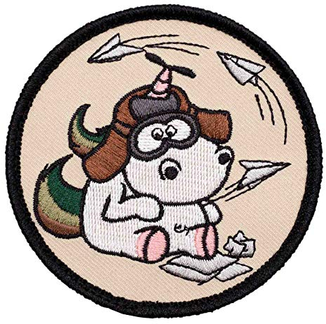 Café Viereck ® Bundeswehr Luftwaffe Einhorn Fun Patch Gestickt mit Klett - 8 cm