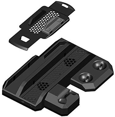 OSTENT Multi-Functional Charge Stand Base Dock Power Station for Sony PS4/Slim/Pro/VR