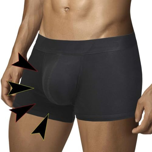 ARIUS Frontgefüllte Boxershorts unterwäsche, um Volumen und Größe der männlichen Attribute zu erhöhen und eine abgerundete Form zu geben - Push Up und Füllung