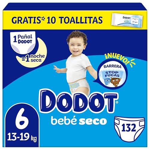 Dodot Trocken Baby Windeln Talla 6 (132 pañales)