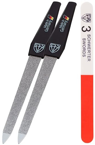3 Swords Germany – Lime à ongles saphir (2 pcs.) manucure pédicure - qualité marque - Made in Germany