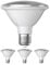 ledscom.de 4 Stück E27 LED Leuchtmittel, PAR30 kurzer Hals, weiß (4200 K), 13 W, 1025lm, 43°, Reflektorspiegel (silber)