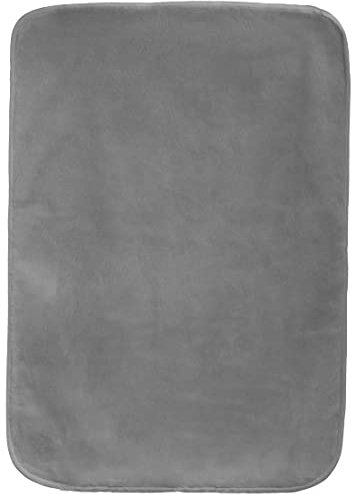Brandsseller Haustierdecke 70x100 cm – Seidenweiche Hundedecke & Katzendecke mit Dicker Borde – Tiermatte waschbar – Kuschelig & robust für Auto, Couch oder Boden Grau