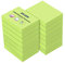 ZCZN 14 Blöcke Haftnotizen neongrün, kleine Klebezettel 51 x 38 mm, Sticky Notes 100 Blatt pro Block für Schule, Zuhause, Büro