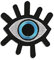 Türkisches Auge mit Wimpern Applikation Patch in mehrfarbiger bestickt auf Polyestergewebe zum Aufbügeln oder anzunähen