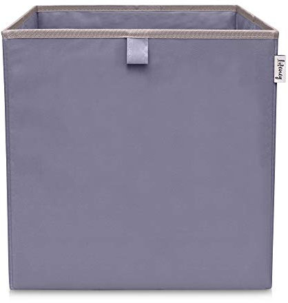 LIFENEY Aufbewahrungsbox einfarbig Dunkelgrau I Spielzeugbox passend für Würfelregale I Ordnungsbox für das Kinderzimmer I Aufbewahrungskorb als Accessoire für dein Zuhause | 33x33x33 cm