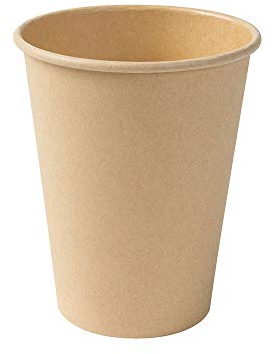 GREENBOX Kompostierbare Bio Einweg Becher I Einmalbecher Getränkebecher Wegwerfbecher Papierbecher mit PLA Beschichtung I 50 Stück Coffee to go Pappbecher braun ungebleicht 300 ml 12 oz