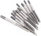 10 Stück M2 Gewindebohrer, Gewindebohrer Handgewindebohrer Stecker Gewindebohrer Set Manuelle Gerade Nuten Kohlenstoffstahl Werkzeug